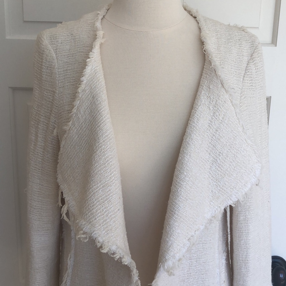 10 Crosby Derek Lam White Distressed Jacket 8 - Picture 2 of 11